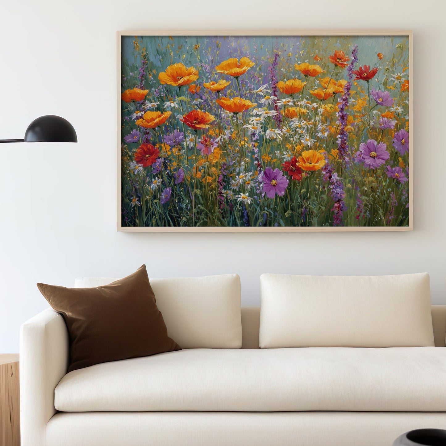 Colorful Flower Field Painting Vibrant Floral Art product type