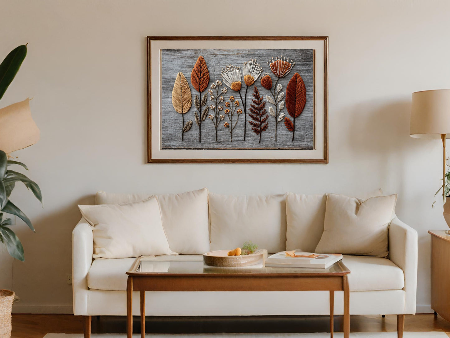 Elegant Framed Wall Art with Floral Design product