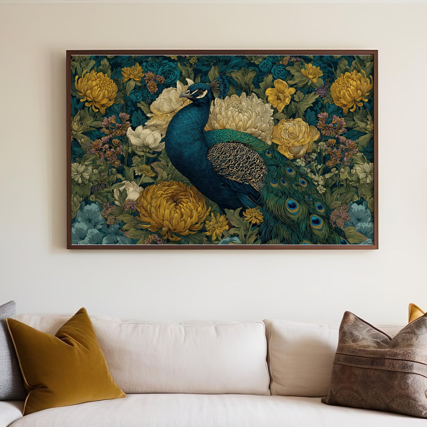 Detailed Peacock Artistic Botanical Wall Decor product type