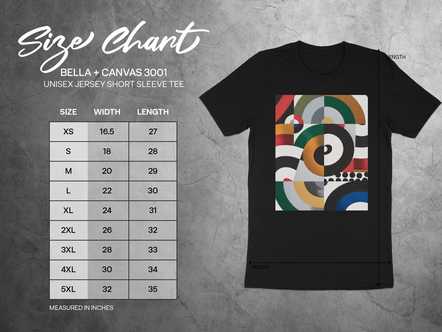 Colorful Abstract Design Unisex Jersey Short Sleeve Tee