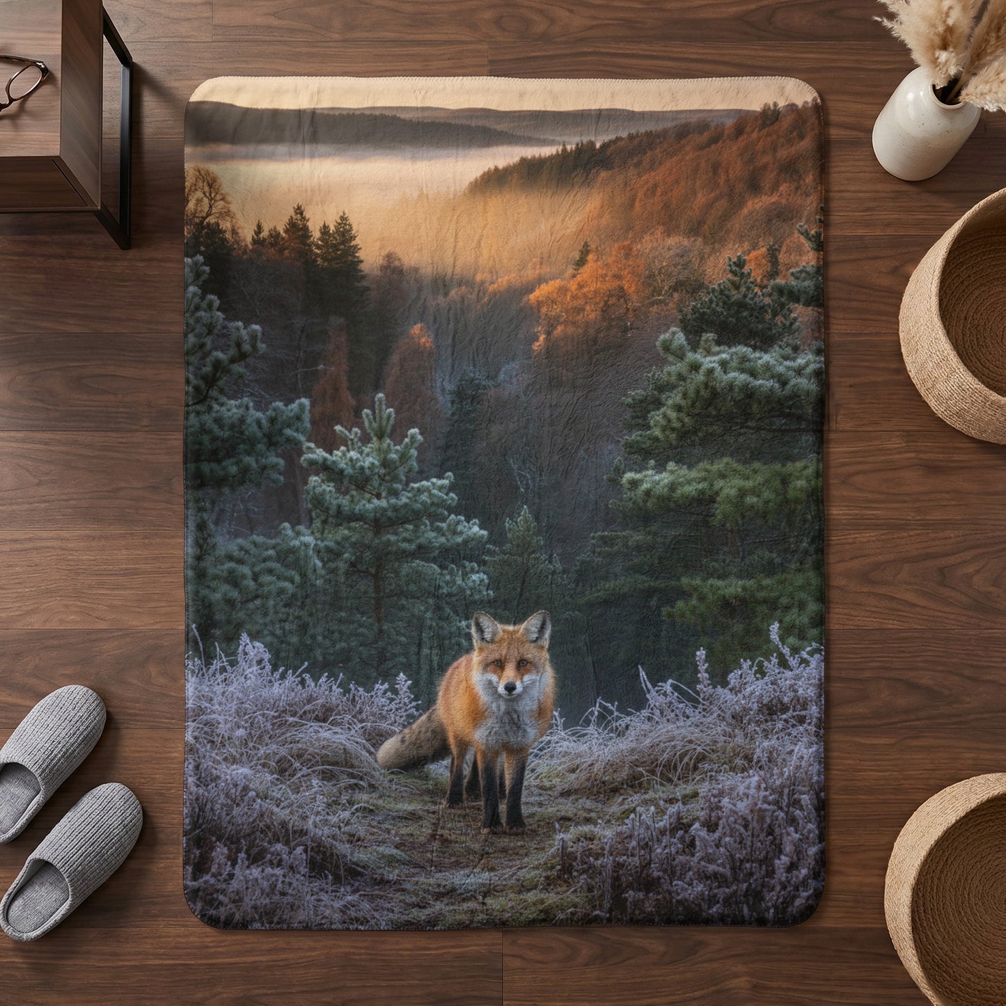 Bold Print Sherpa Blanket 60x80 | Statement Throw Blanket | Unique Home Gift