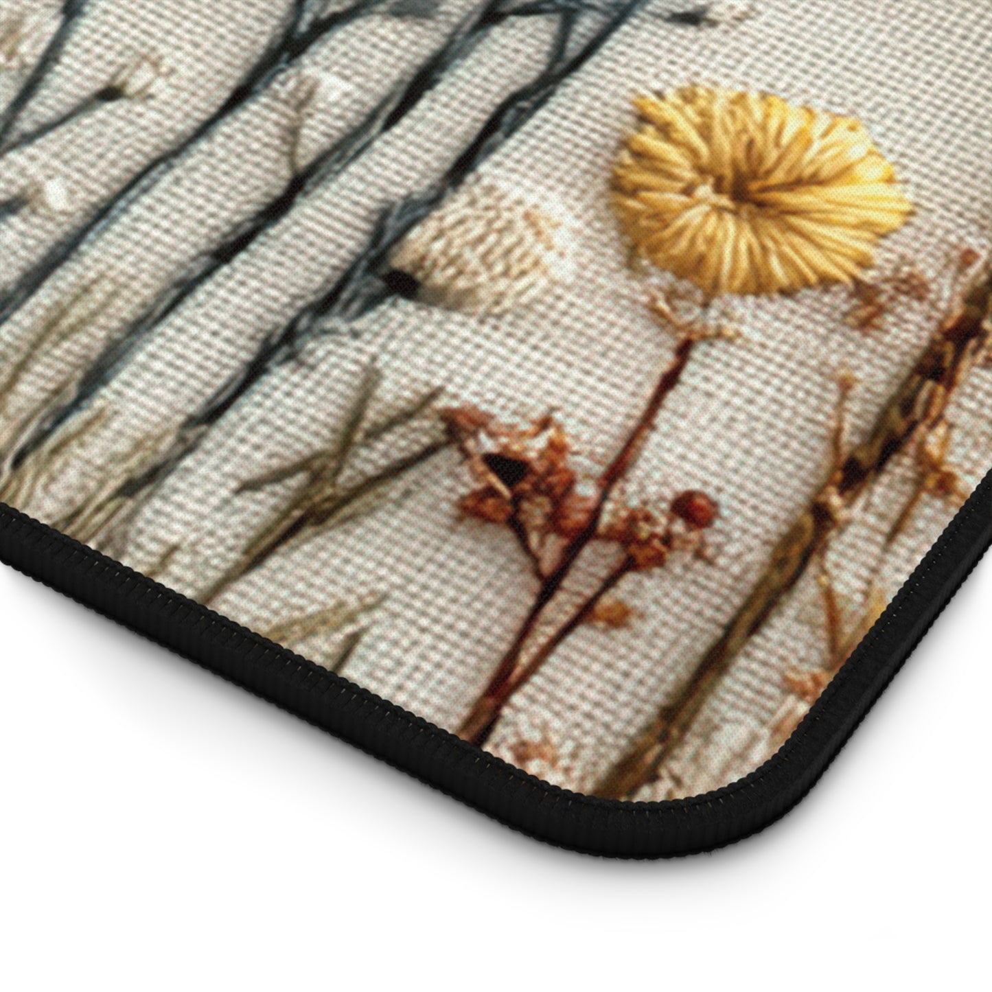 Decorative mouse pad with floral design on a white background