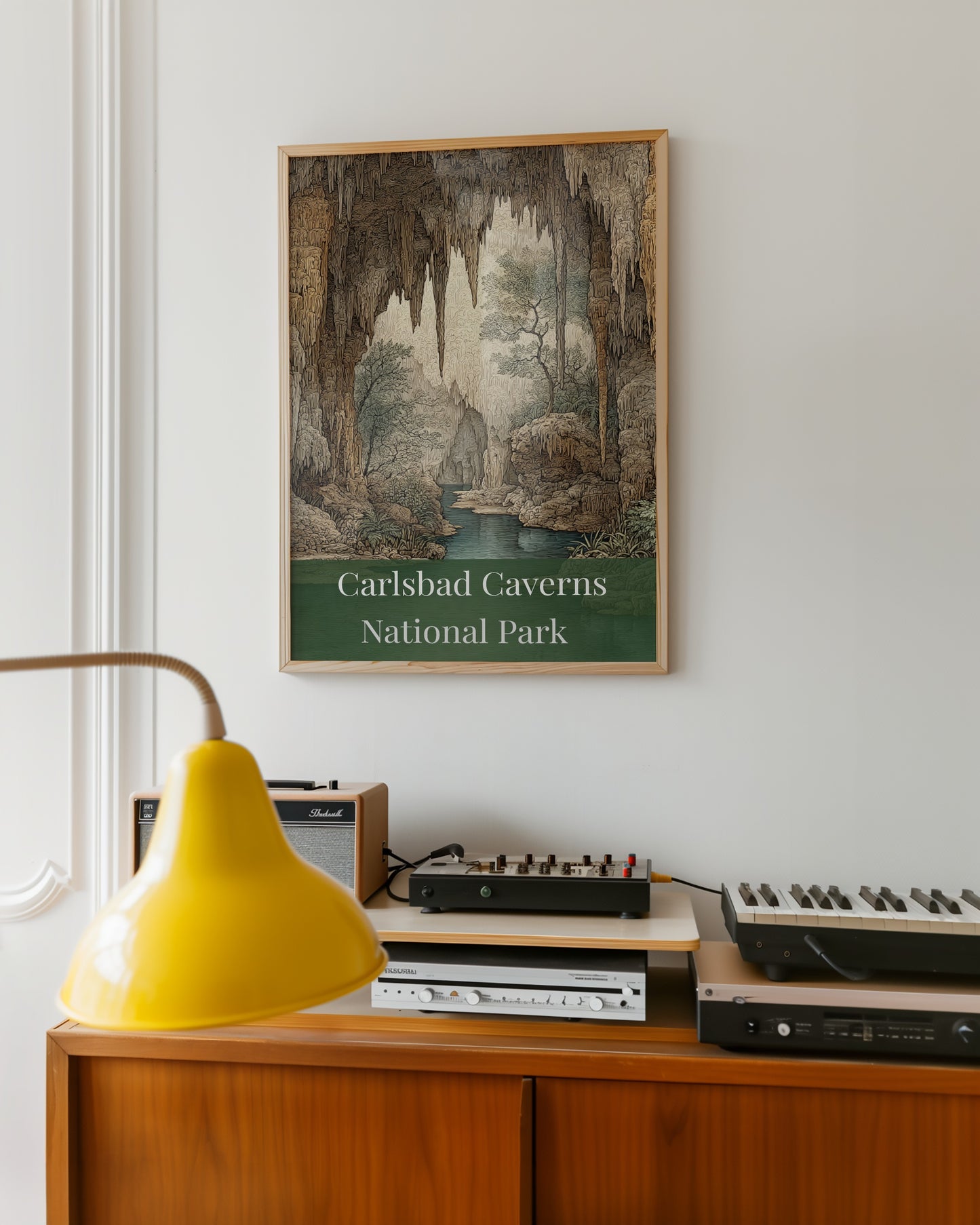 Carlsbad Caverns National Park Vintage Poster Art