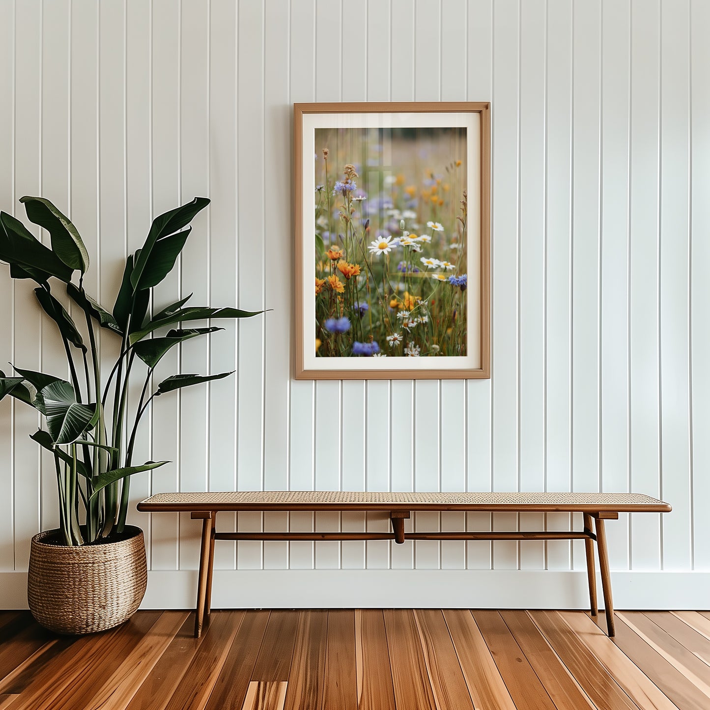 Wildflower Field Art Print for Botanical Decor