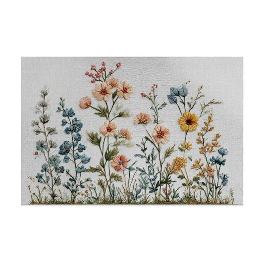 Embroidered Floral Meadow Colorful Textured product type