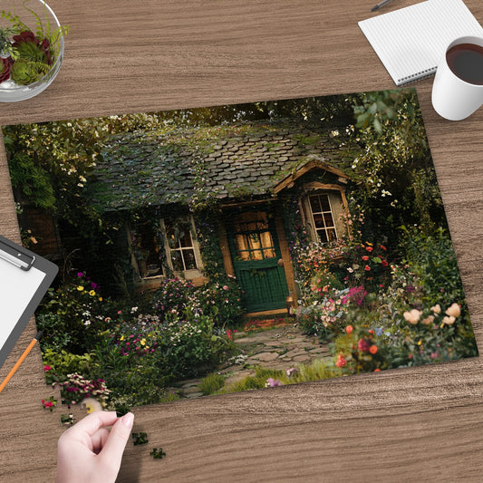 Enchanting Cottage Garden Scene Puzzle Delightful