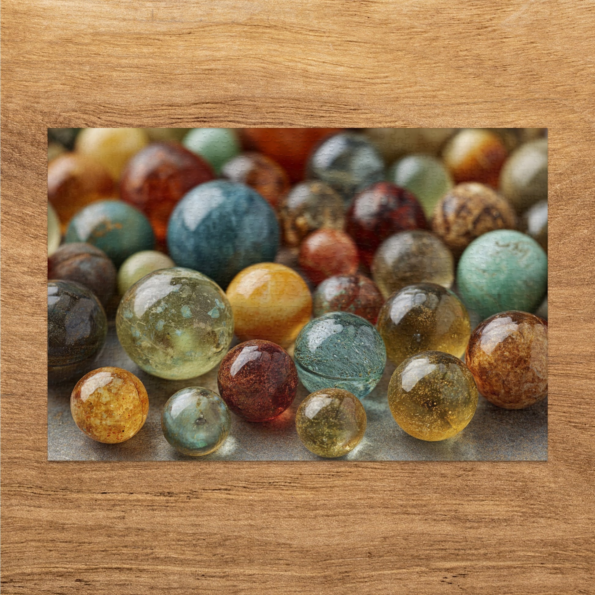 Colorful Assorted Marbles Display Home Decor product