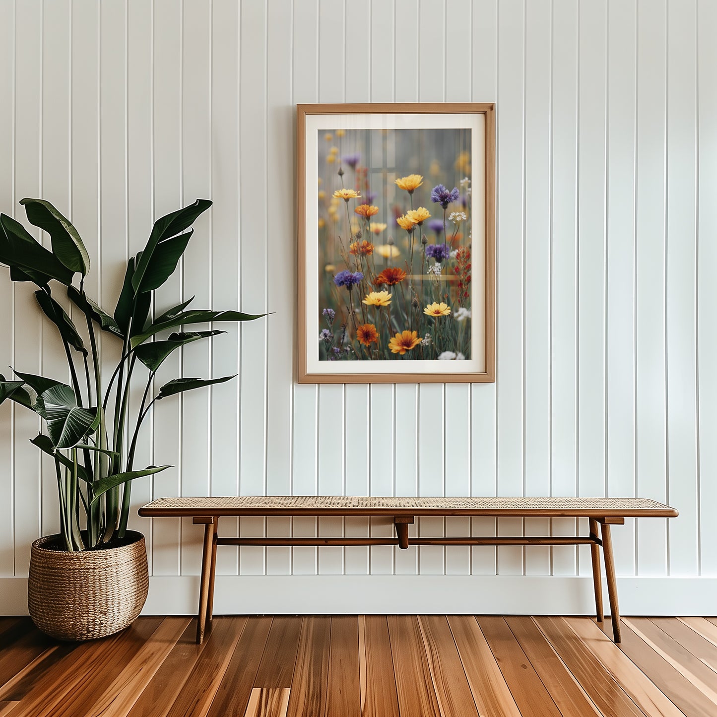 Vibrant Wildflower Bouquet Framed Artwork product