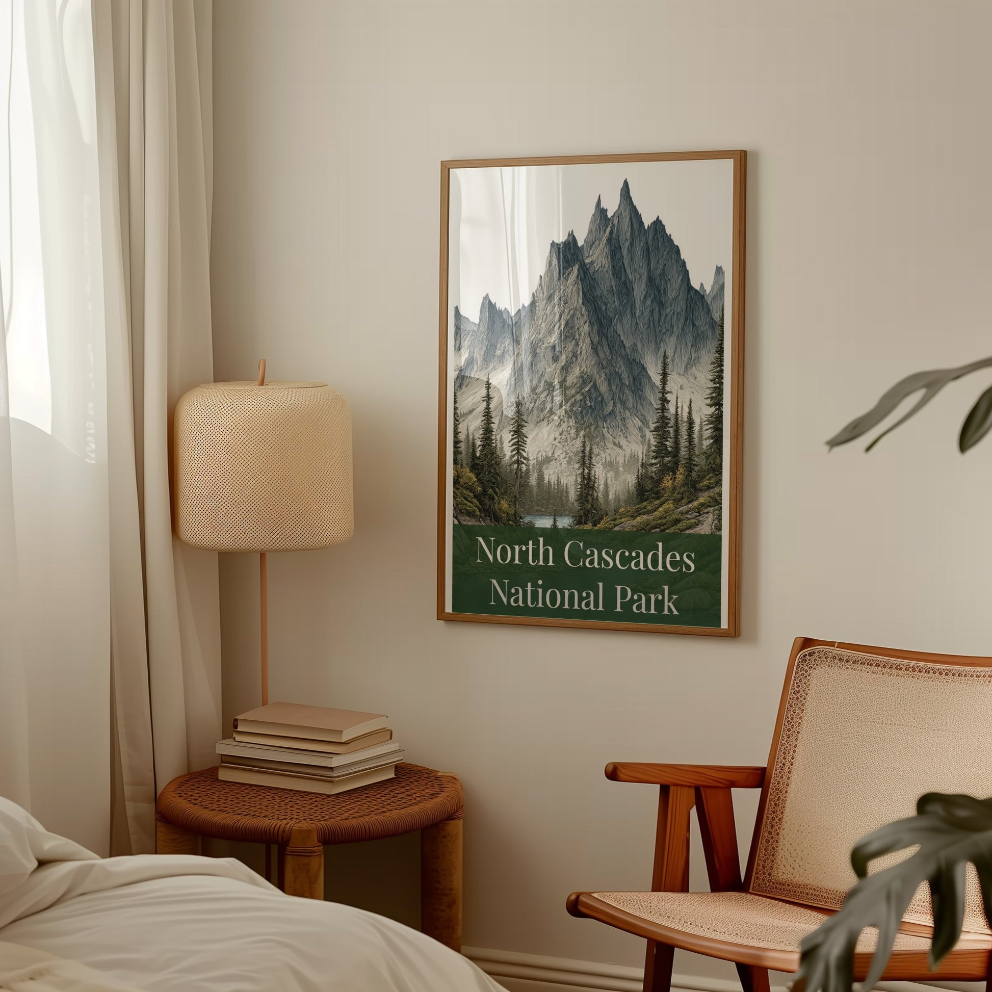 North Cascades National Park Framed Wall Art Print