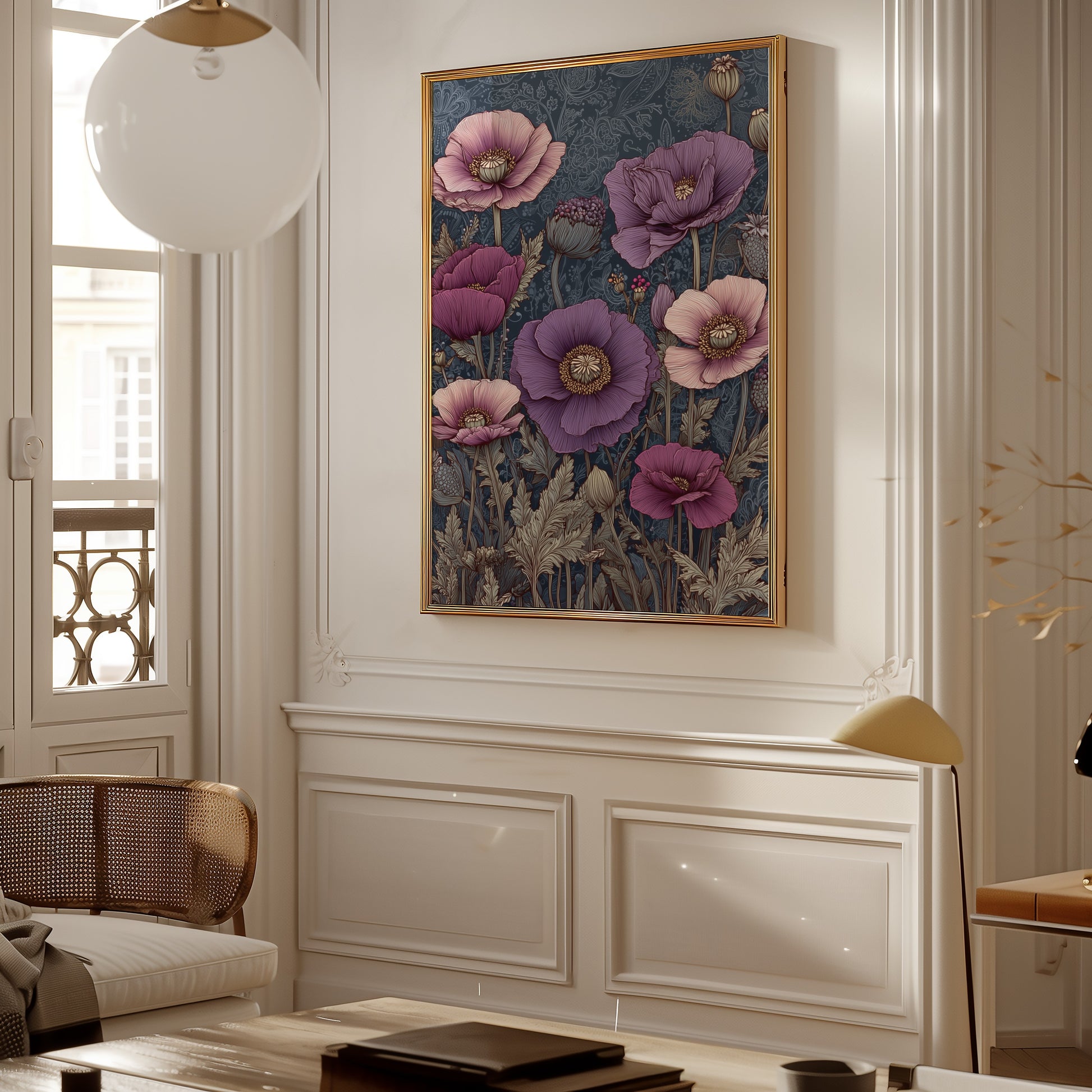 Elegant Framed Floral Artwork for Sophisticated Decor