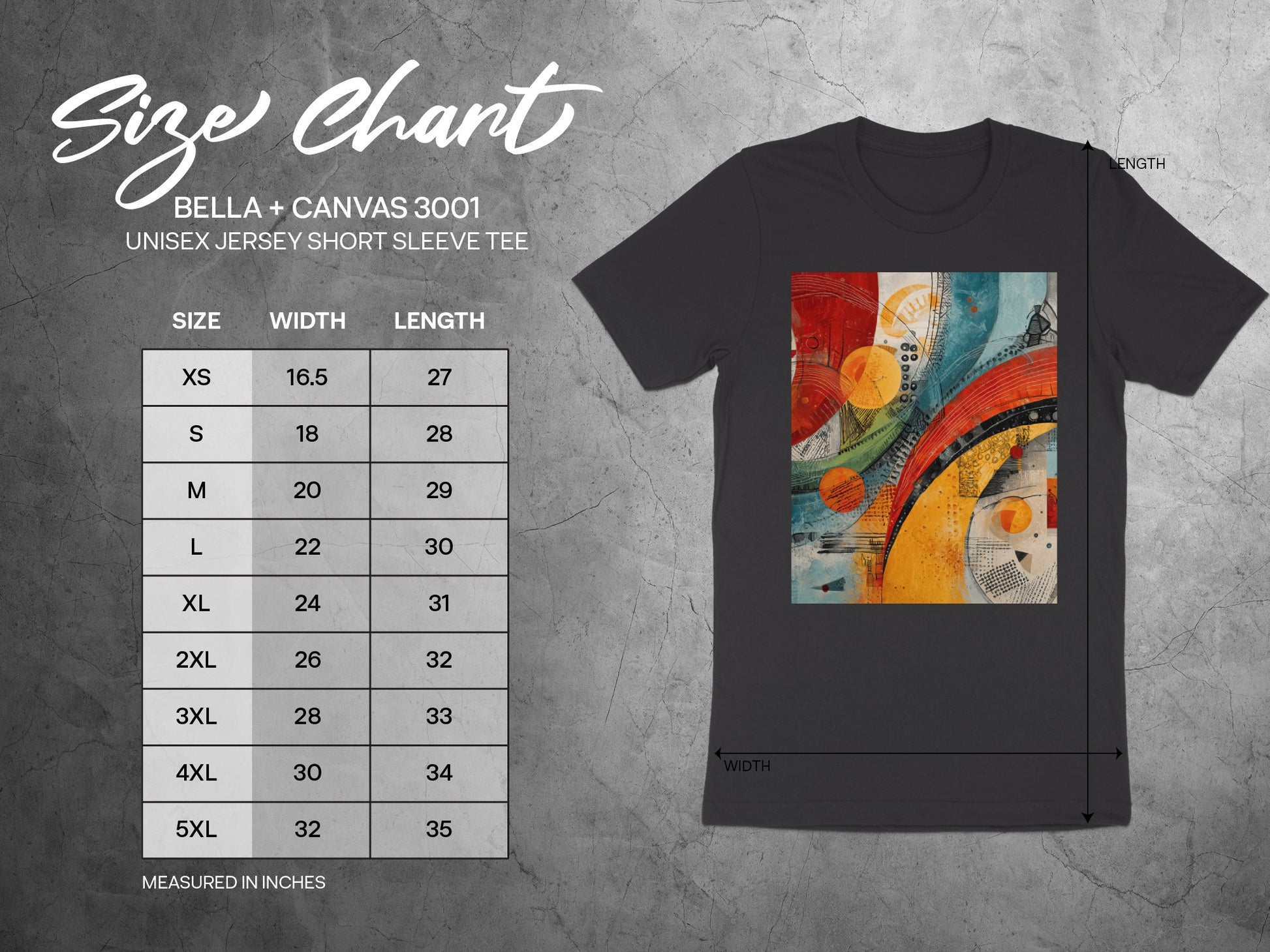 UNISEX SHORT SLEEVE TEE BELLA + CANVAS 3001 Abstract Art product type
T-shirt
Tee
Short Sleeve
Bella Canvas
Bella Canvas 3001
Unisex
Abstract Art
Colorful Print
Art Print
Modern Design
Graphic Tee
Vibrant Colors
Casual Wear
Unique Shirt
Artistic Style
Jersey Tee
Dark T-shirt
Trendy Apparel
Fashion Top
Comfortable Tee