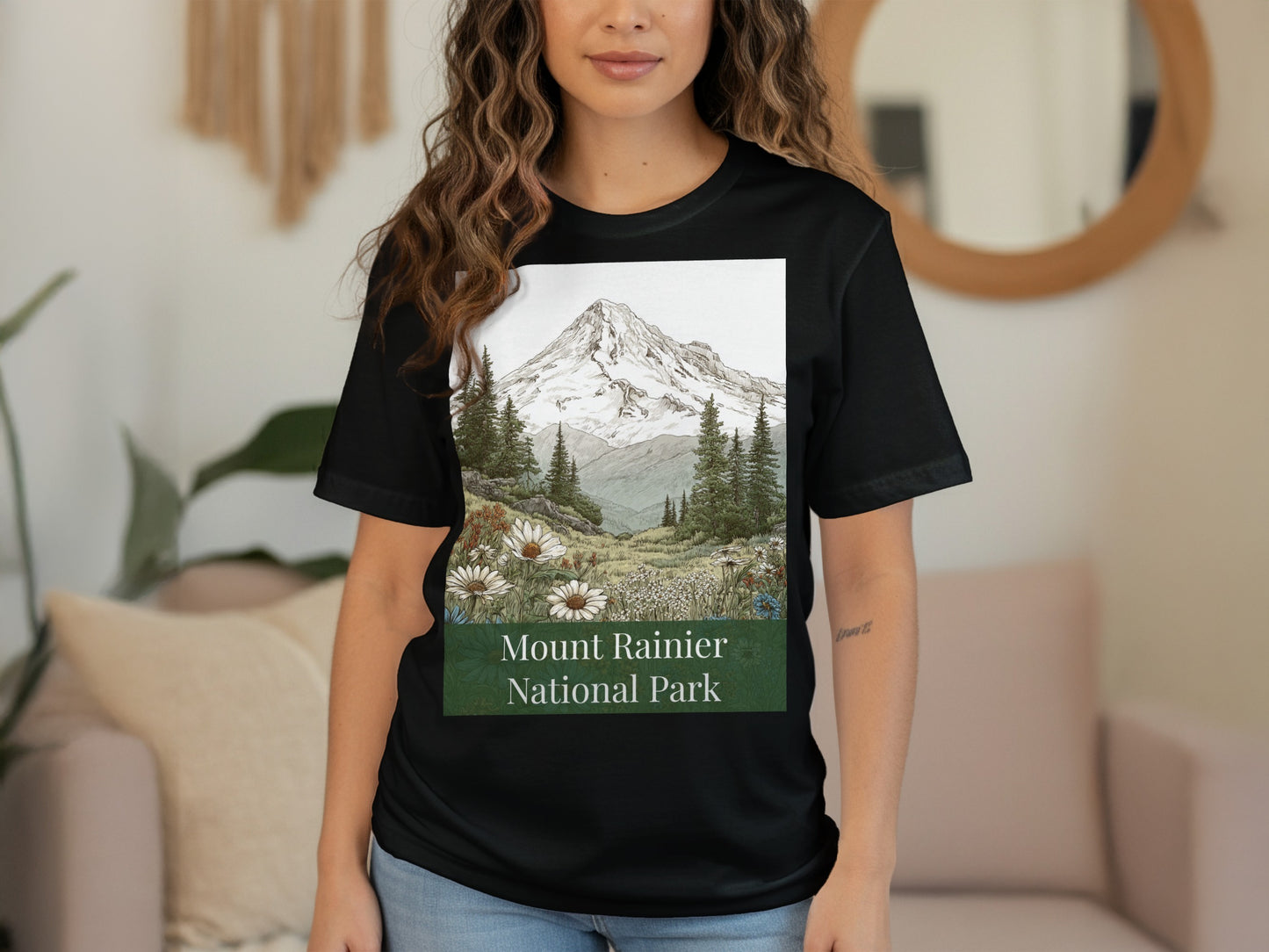 Mount Rainier National Park Graphic T-Shirt