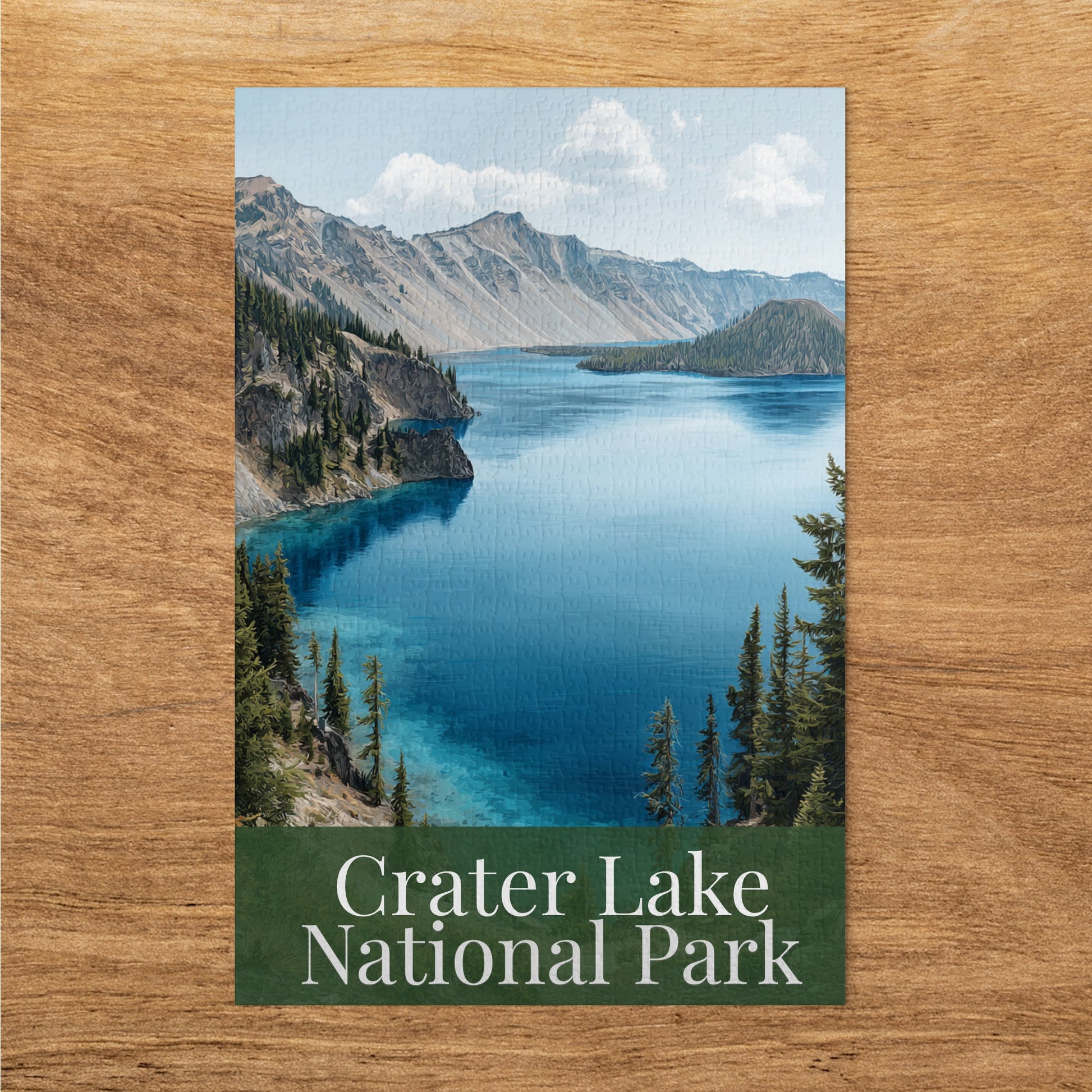 Crater Lake National Park Scenic Landscape Jigsaw Puzzle