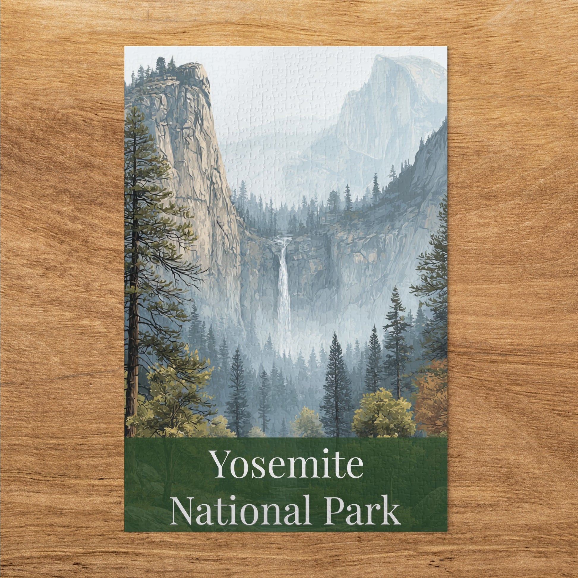 Yosemite National Park Waterfall Scene puzzle