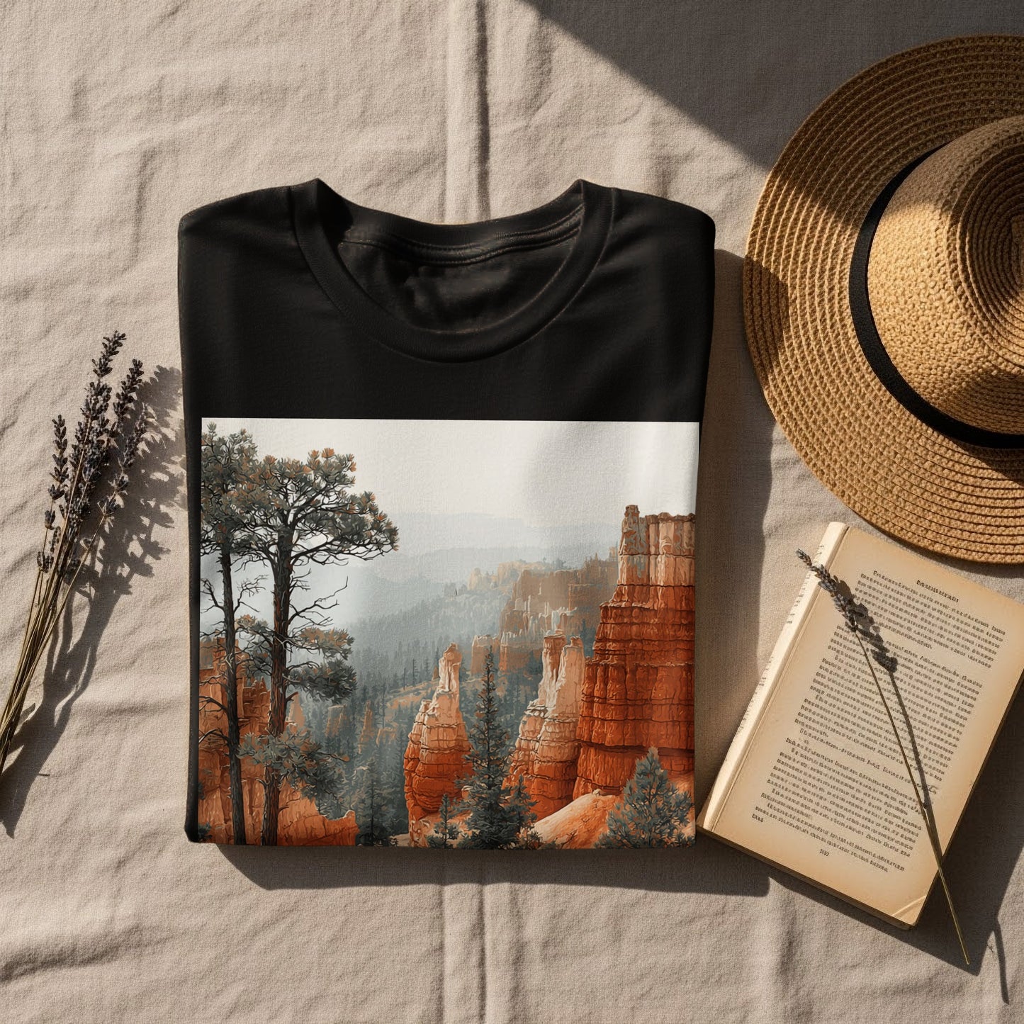 Scenic Landscape Graphic Tee With Natural Vibes