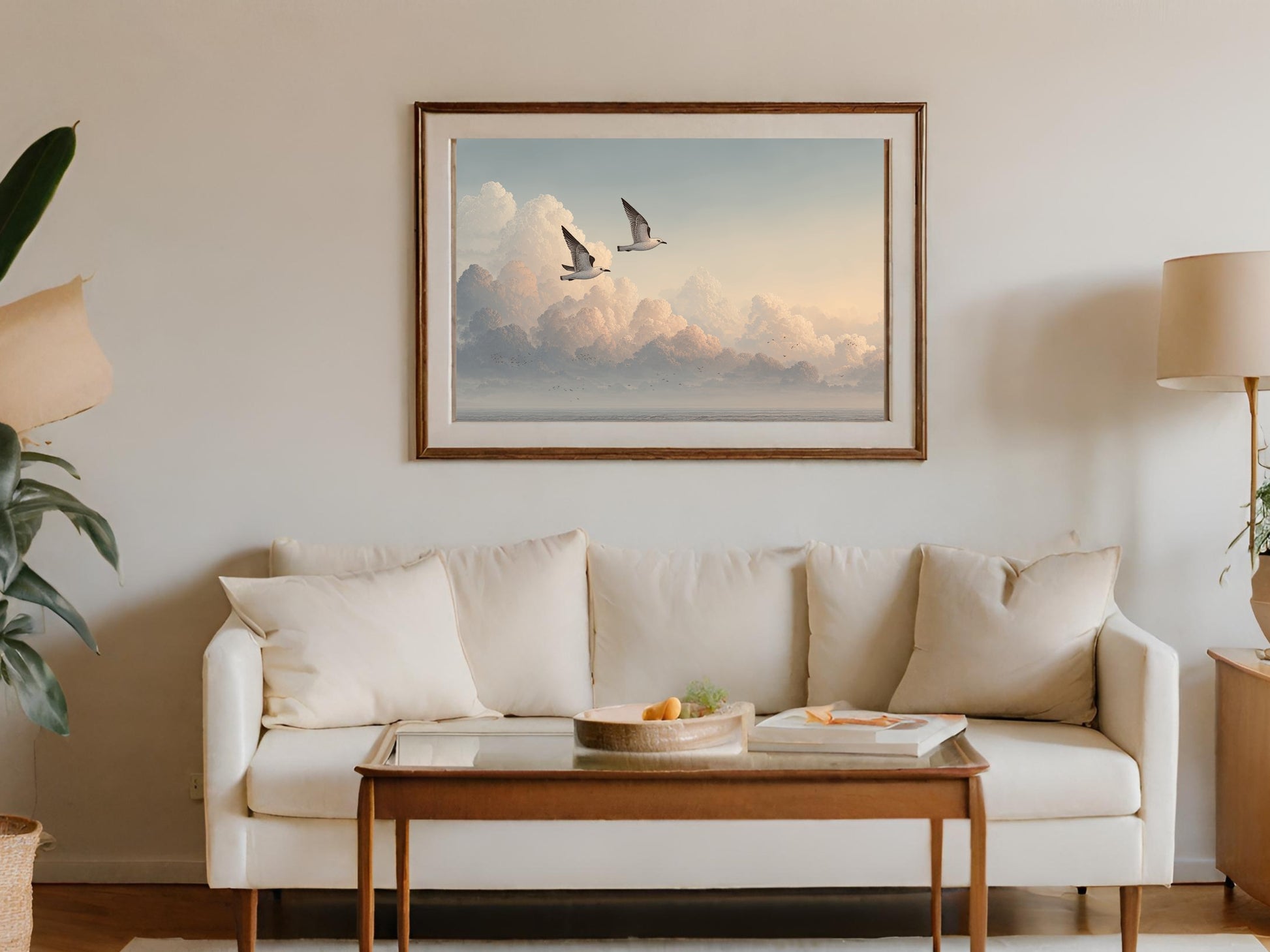 Captivating Sky and Birds Artwork for Your Living Room