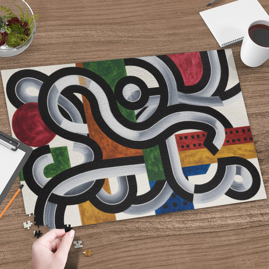 Abstract Geometric Art Jigsaw Puzzle for Adults Fun
