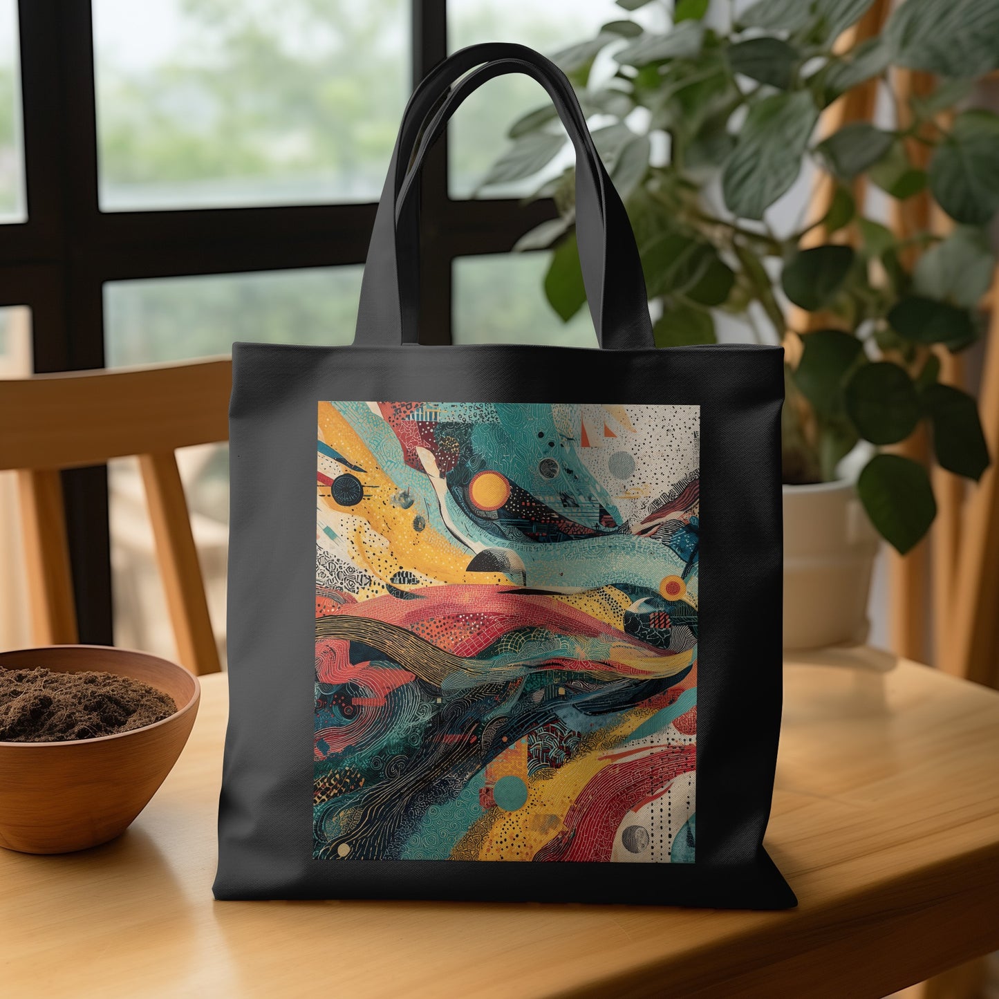 Abstract Art Vibrant Colorful Tote Bag Product Type