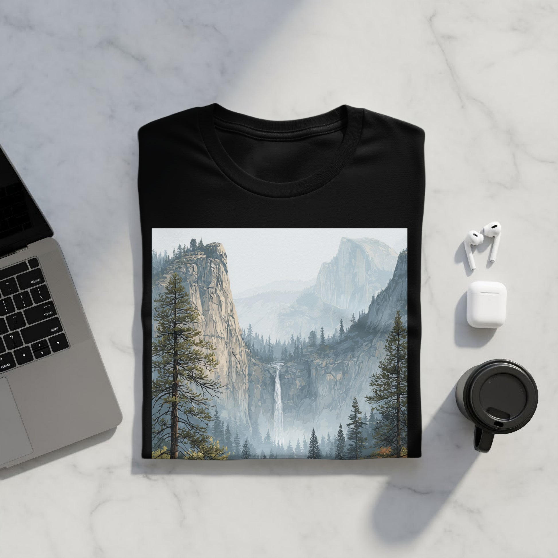 Scenic Mountain View Graphic Tee for Nature Lovers