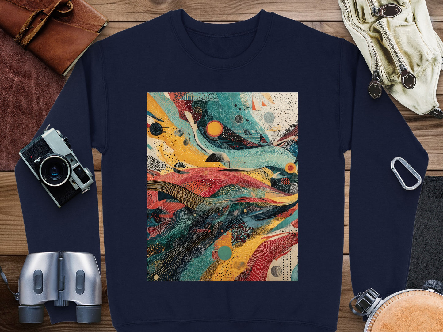Vibrant Abstract Flowing Lines Pattern Sweatshirt product type
Sweatshirt, Crewneck, Pullover, AbstractArt, VibrantDesign, ColorfulPattern, ArtisticSweater, GraphicSweatshirt, ModernAbstract, FlowingLines, UniqueDesign, StatementPiece, CasualWear, BlueYellowRed, ArtisticPattern, GeometricShapes, DesignApparel, TrendySweatshirt, PatternedTop, AbstractWaves