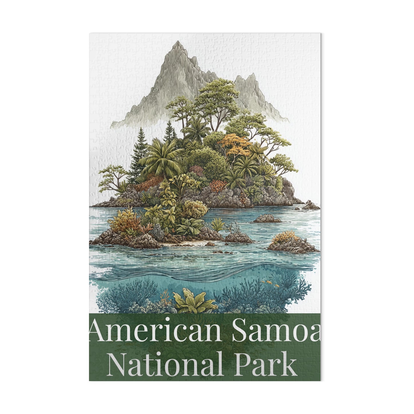 American Samoa National Park Landscape puzzle