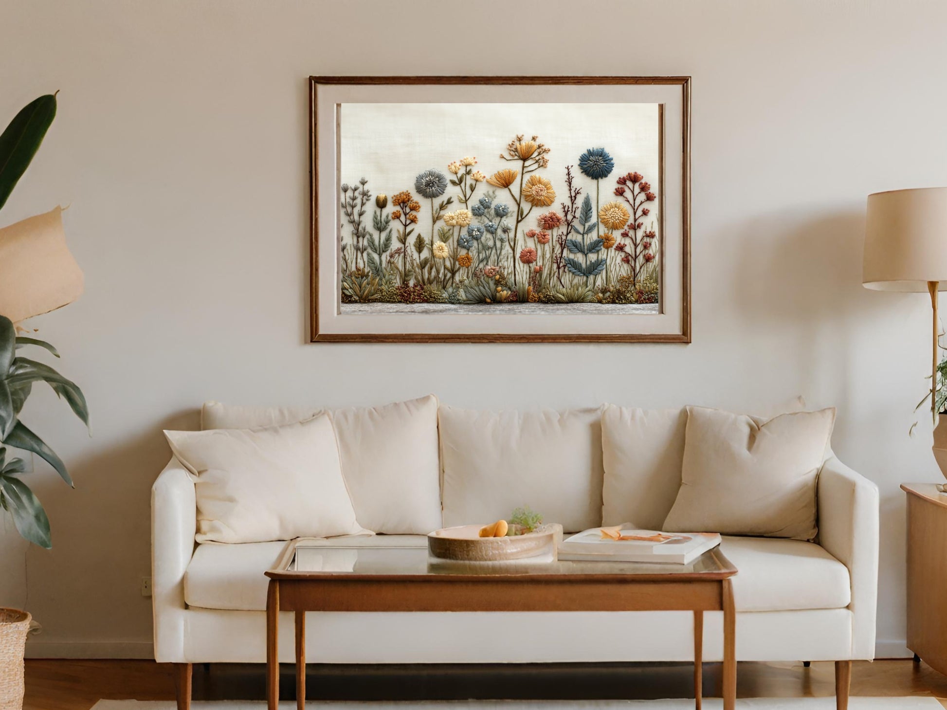 Beautiful Floral Artwork Wall Print For Living Rooms