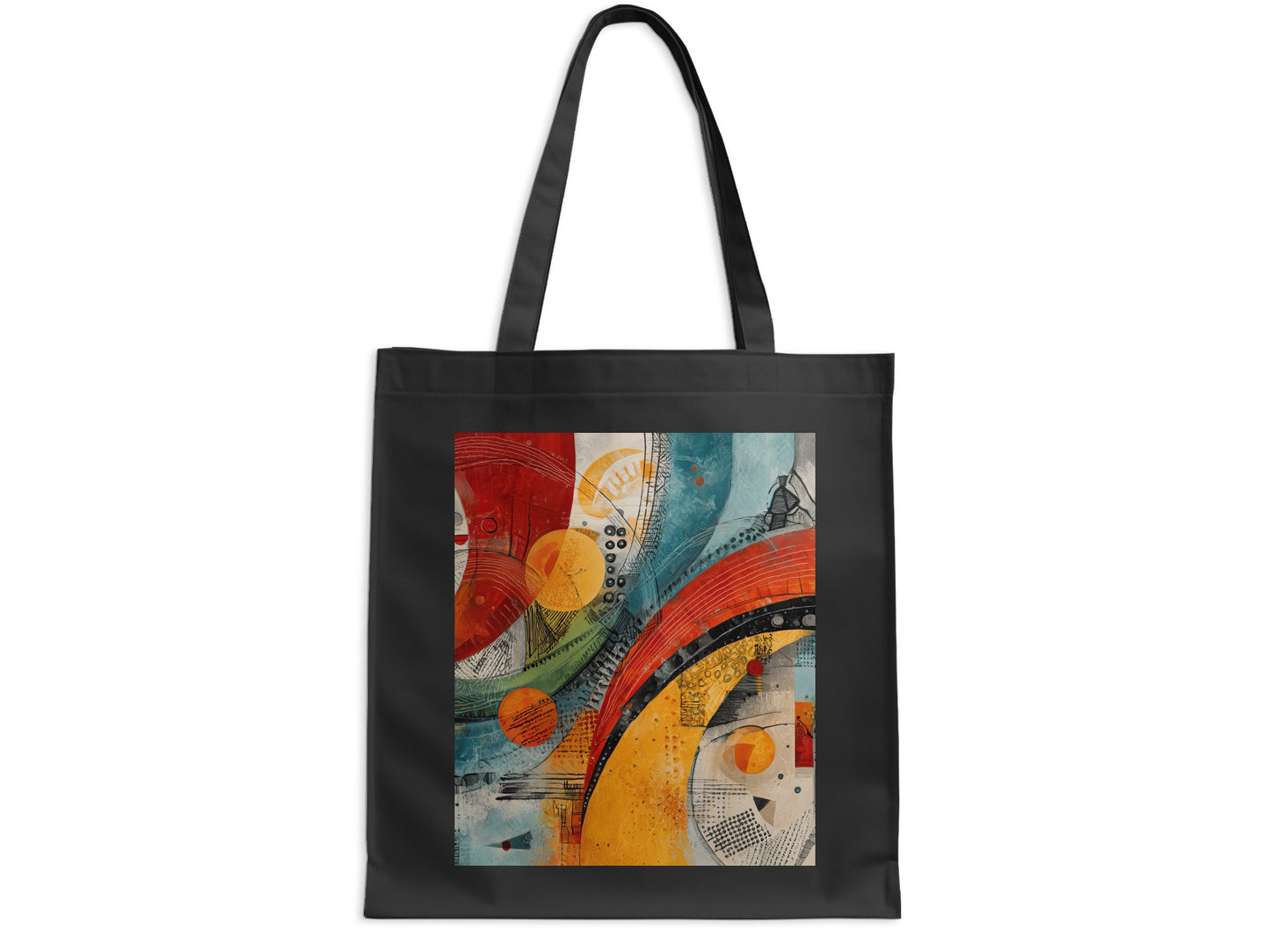 Abstract Colorful Geometric Pattern Art Tote Bag product type