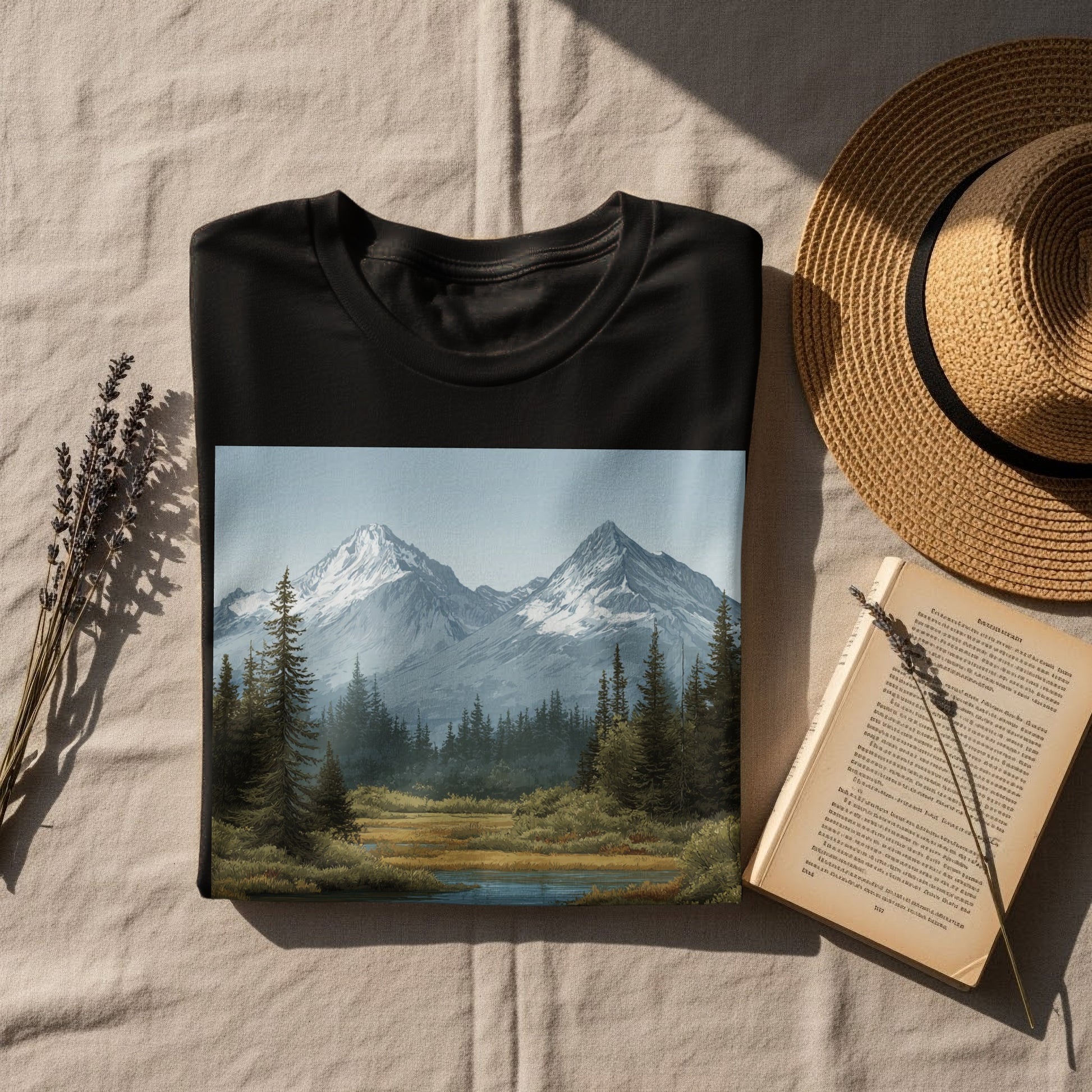 Scenic Mountain Landscape Graphic Tee product