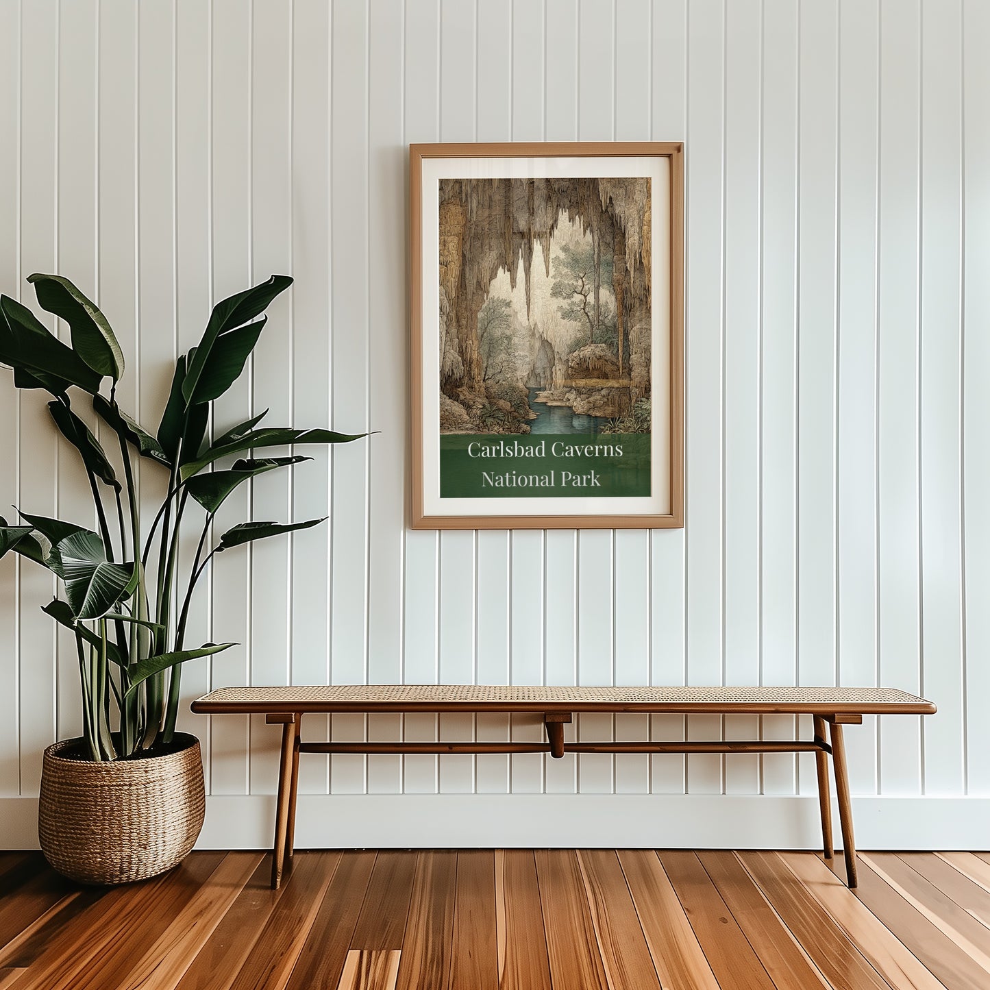 Carlsbad Caverns National Park Vintage Style Poster