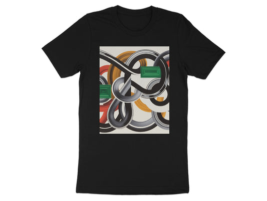 Abstract Circular Pattern Graphic Tee Shirt Product