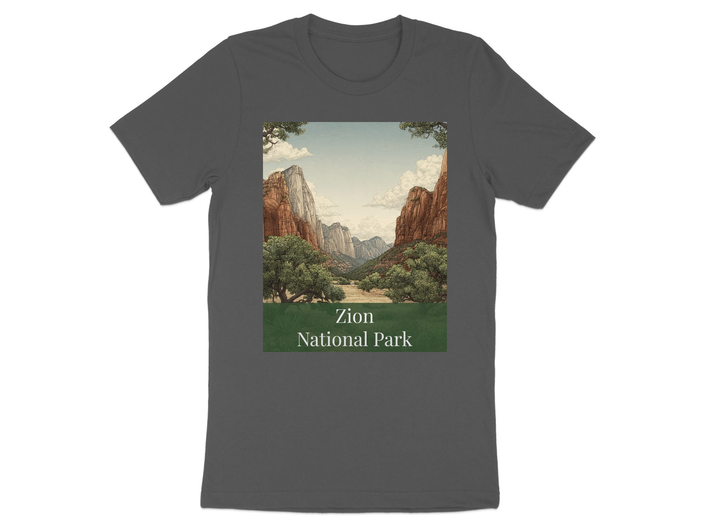 Zion National Park Scenic Graphic Unisex T-Shirt