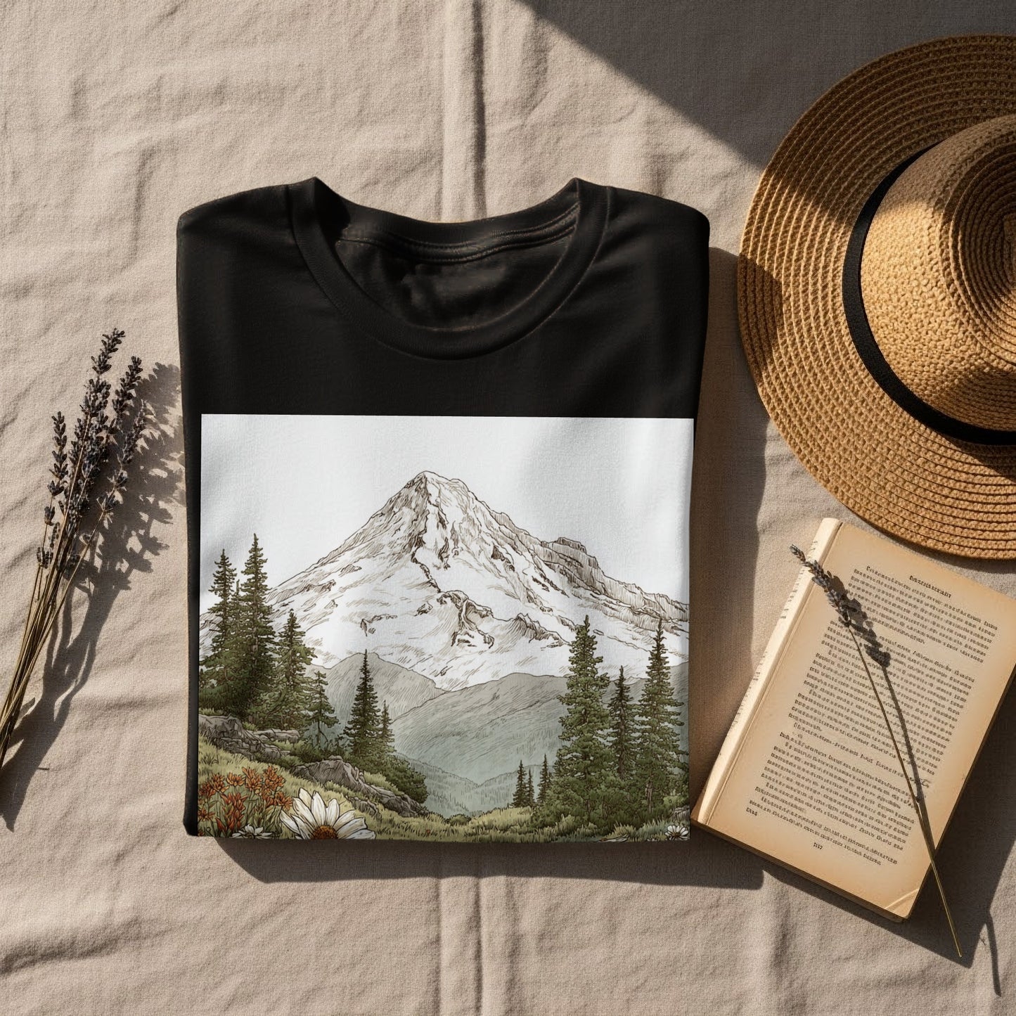 Beautiful Nature Landscape Mountain and Forest Design