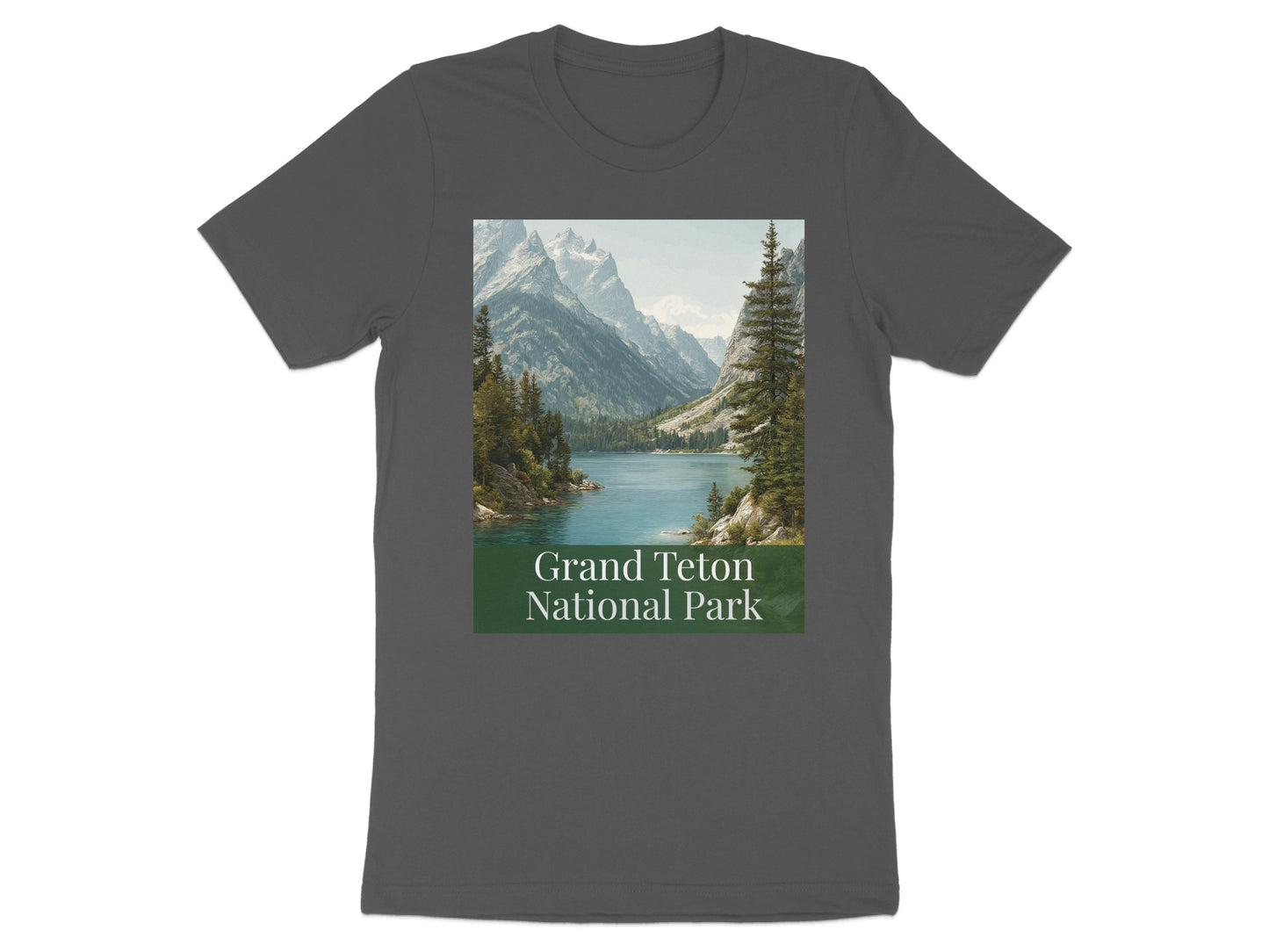 Grand Teton National Park Scenic Graphic T-Shirt