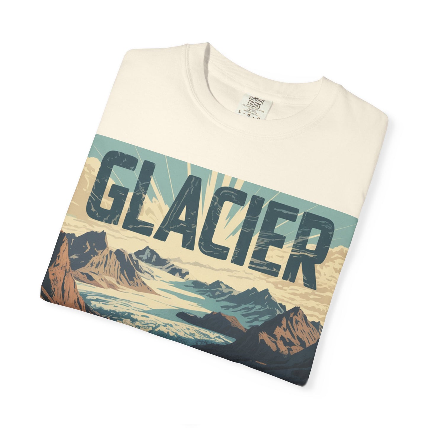 Glacier National Park T-Shirt | Vintage Montana Travel Poster Tee
