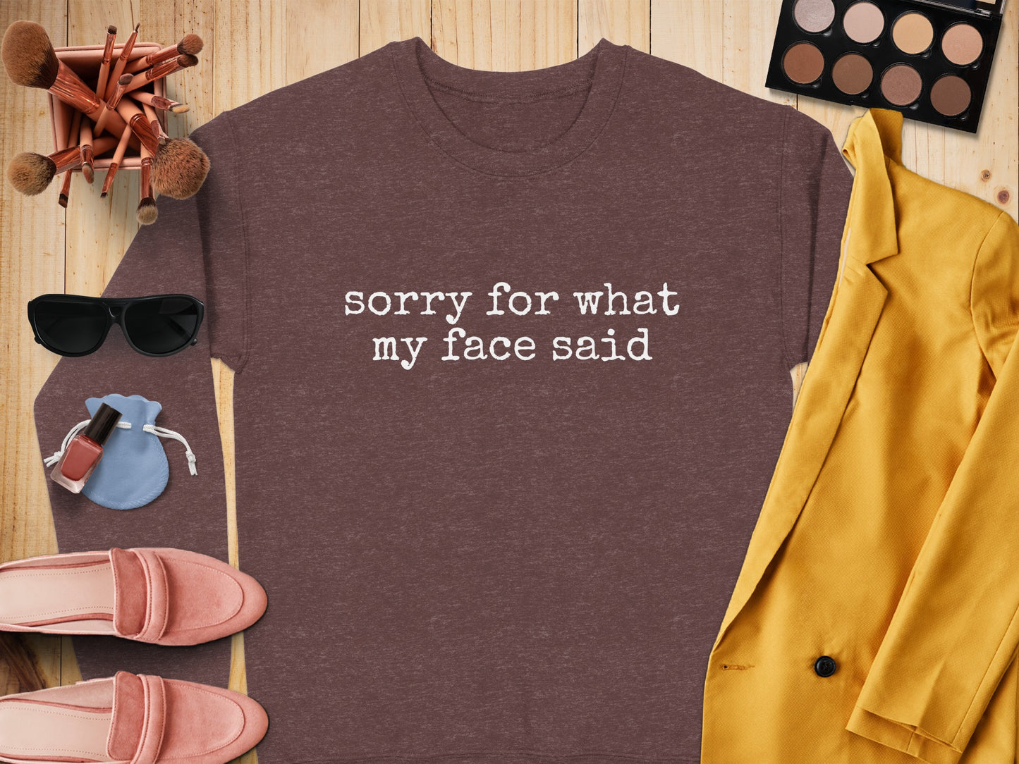 Sorry For What My Face Said Graphic Tee