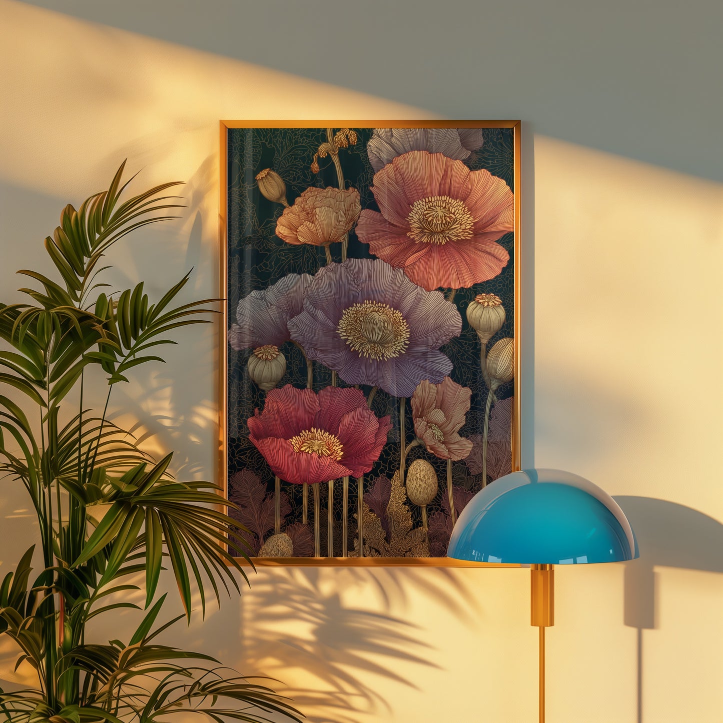 Colorful Floral Design Wall Art for Home Decor