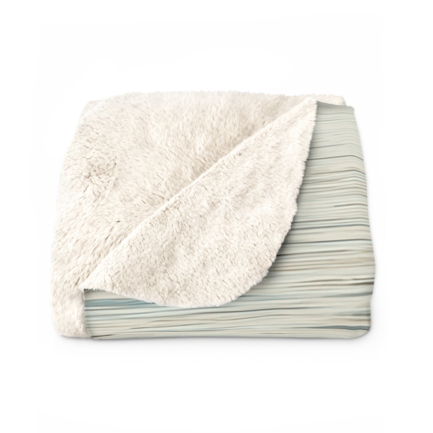 Ocean Waves sherpa blanket — cozy seaside fleece throw, beach lover gift, nautical home decor