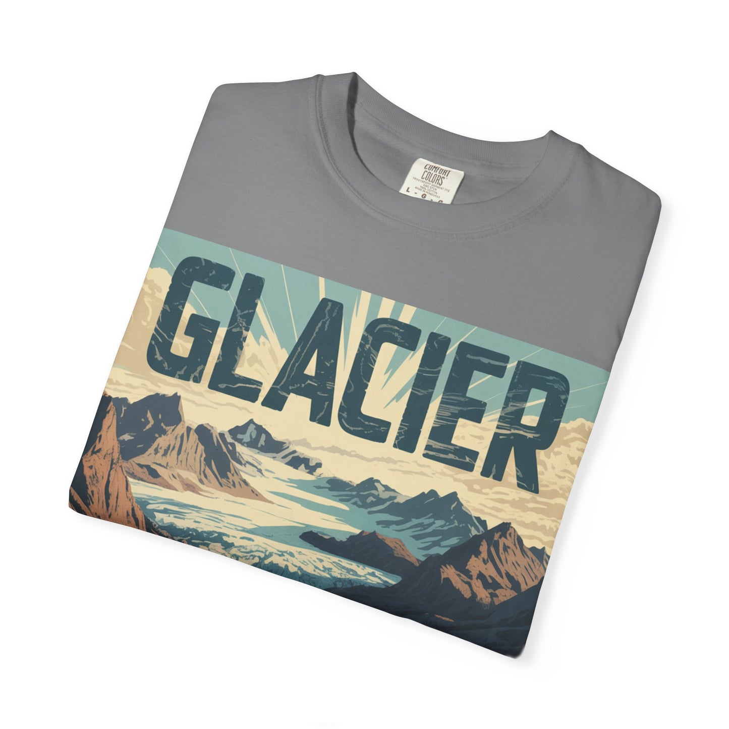 Glacier National Park T-Shirt | Vintage Montana Travel Poster Tee