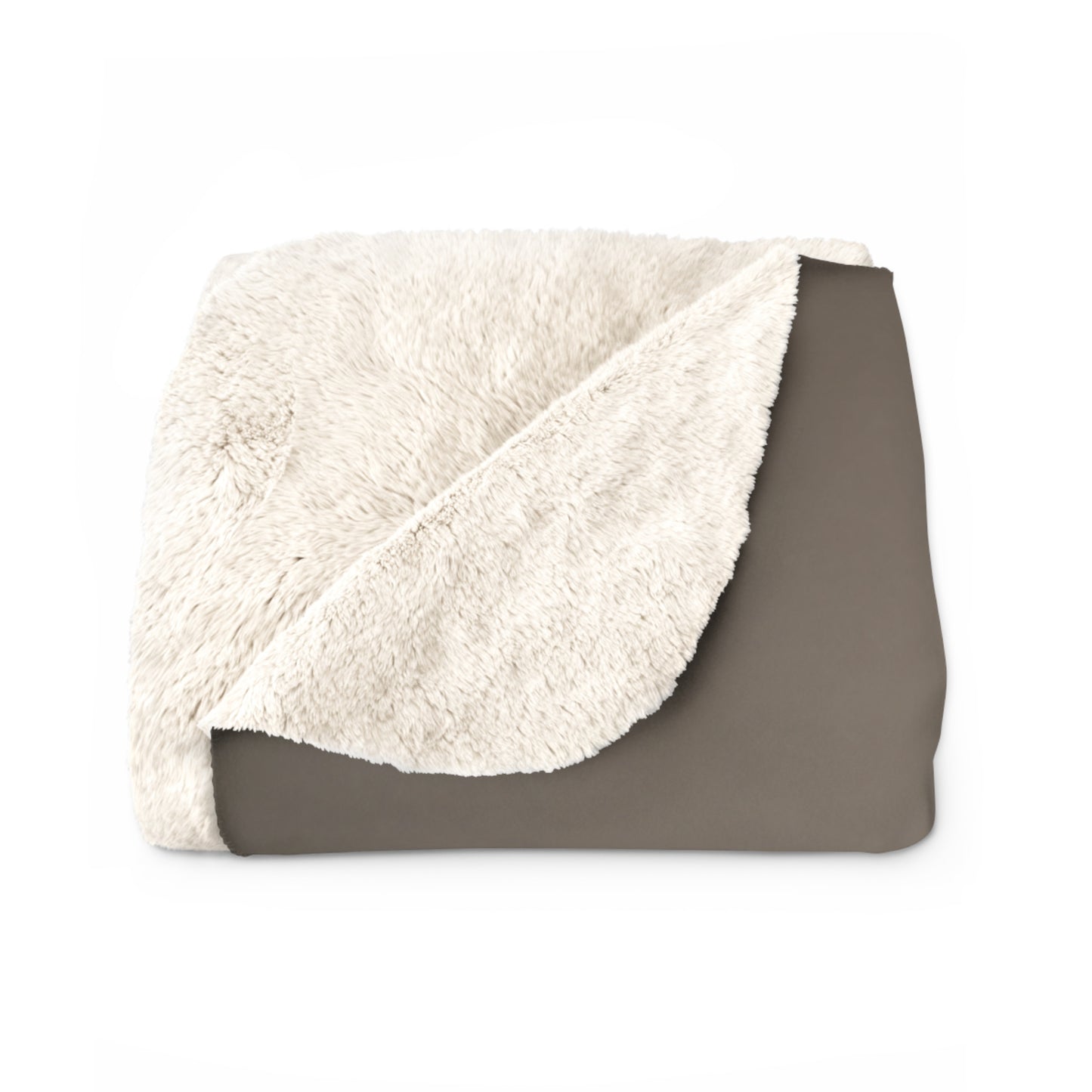 Terrarium Apple Ocean sherpa fleece blanket — nature-inspired cozy throw, unique gift, boho home decor