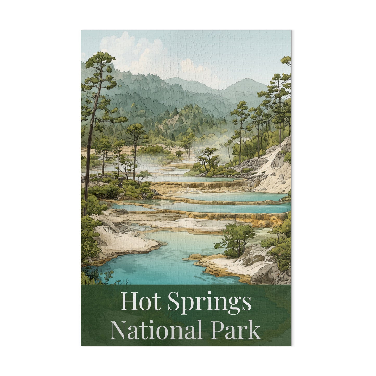 Hot Springs National Park Scenic Landscape Puzzle