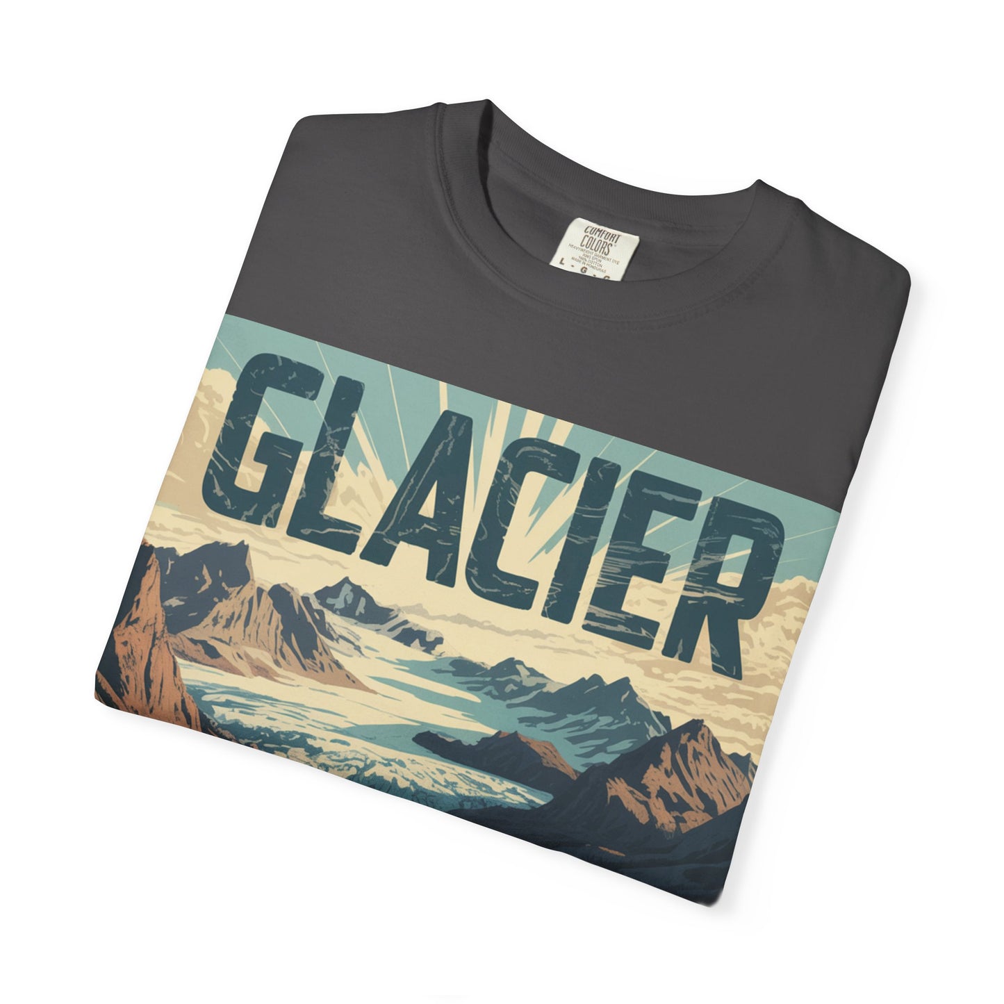 Glacier National Park T-Shirt | Vintage Montana Travel Poster Tee