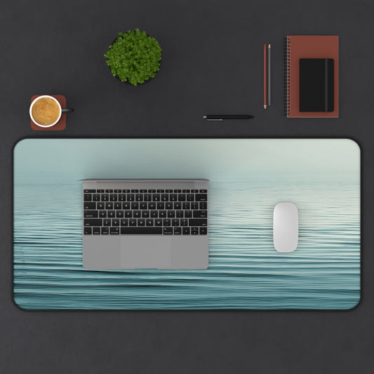 Ocean Calm Desk Mat — Serene Blue Wave Mouse Pad