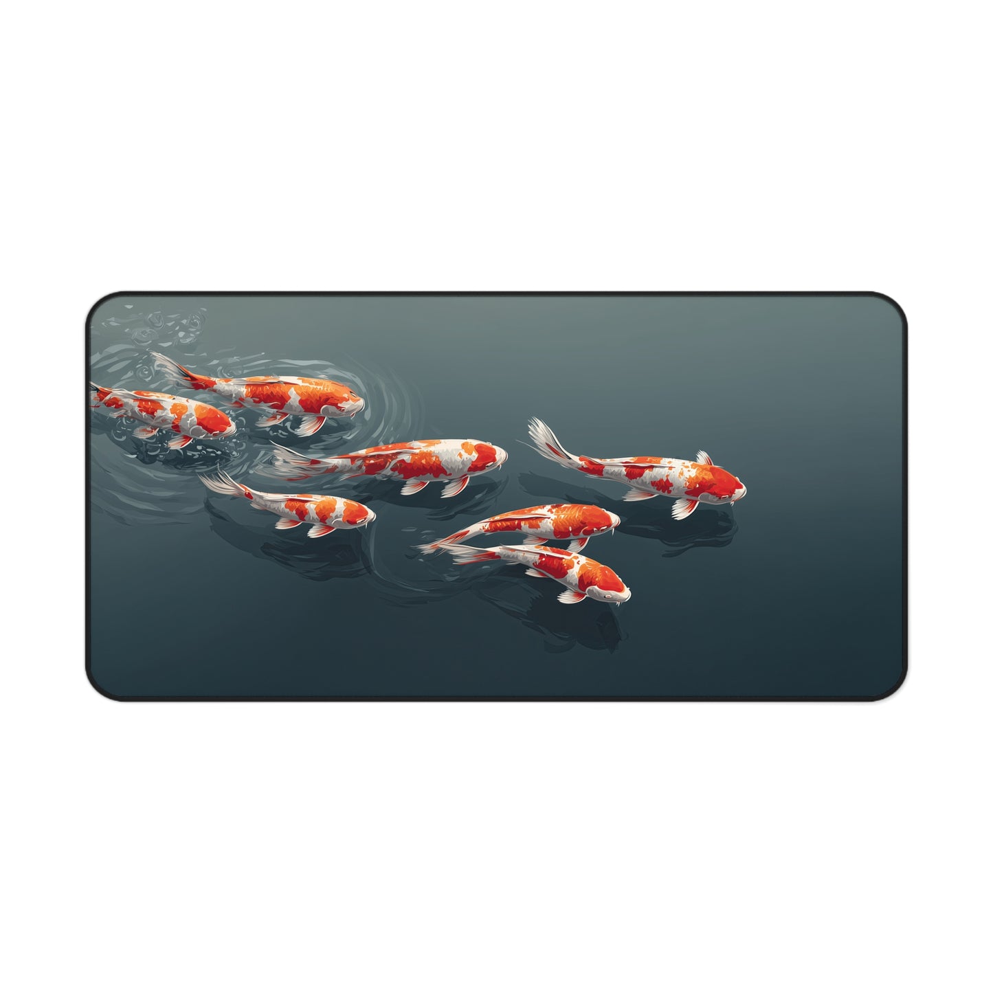 Koi Pond Desk Mat — Serene Red Koi Fish Mousepad