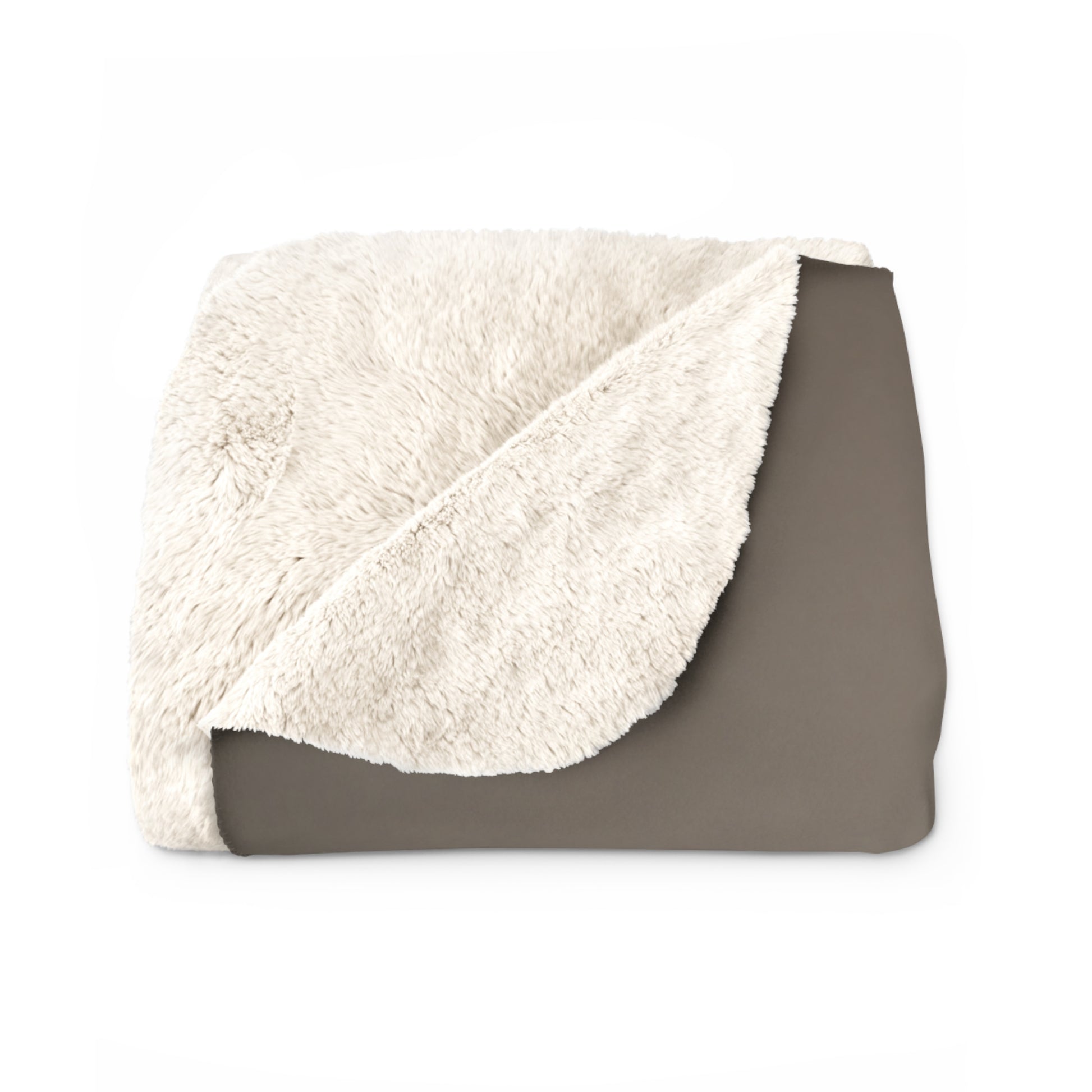 Terrarium Apple Ocean sherpa fleece blanket — nature-inspired cozy throw, unique gift, boho home decor