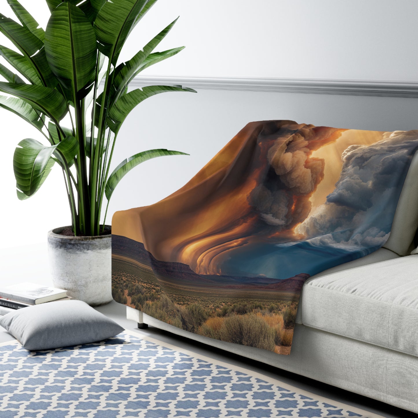 Cozy Sherpa Throw Blanket 60x80 | Plush Fleece Blanket | Unique Gift Idea