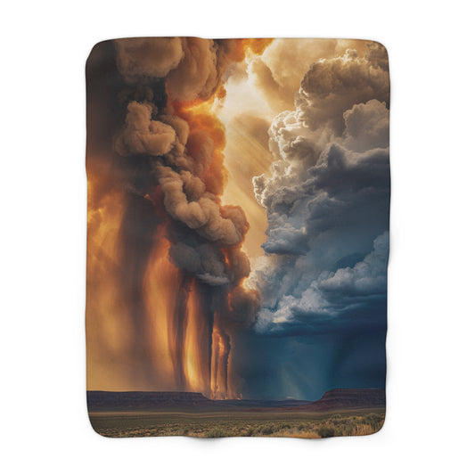 Cozy Sherpa Throw Blanket 60x80 | Plush Fleece Blanket | Unique Gift Idea
