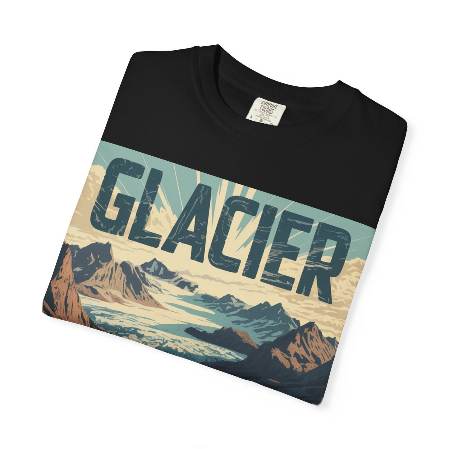 Glacier National Park T-Shirt | Vintage Montana Travel Poster Tee