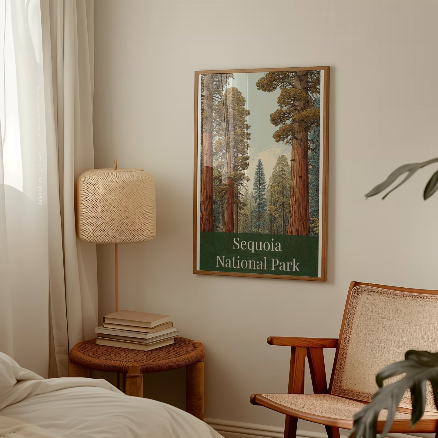 Sequoia National Park Vintage Style Wall Art Poster