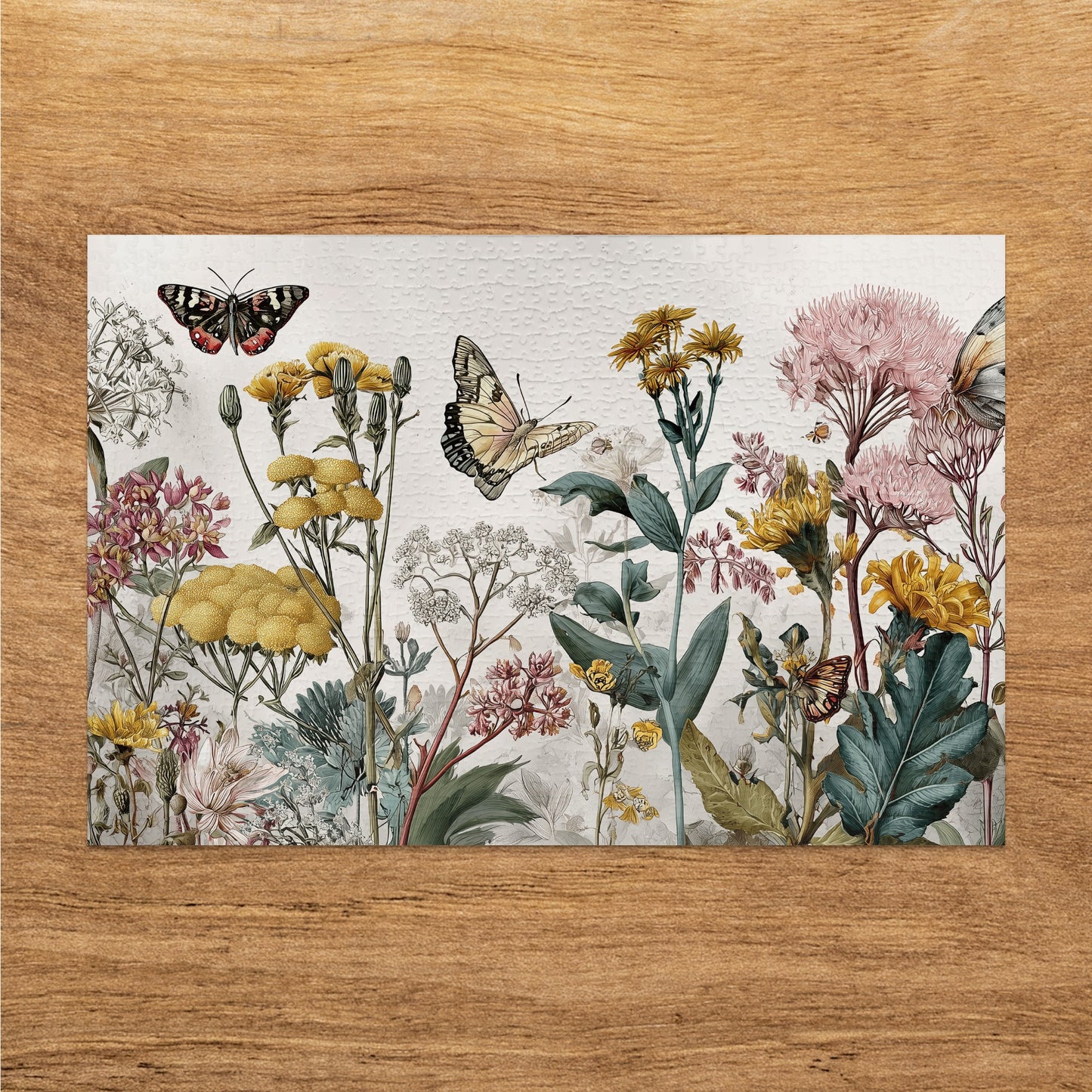 Vintage Botanical Butterflies Floral Meadow Artwork product type
