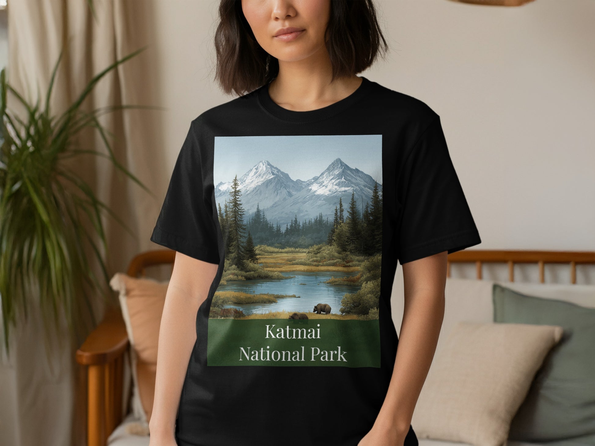 Katmai National Park Scenic Mountains T-Shirt